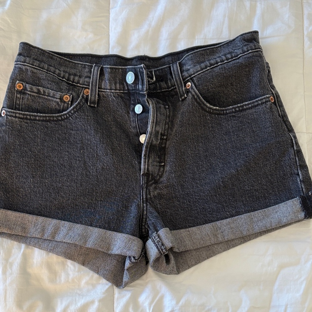 Levi Black Denim Women's Shorts